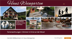 Desktop Screenshot of haus-weingarten.de